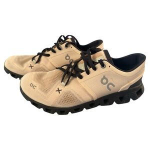 On Cloud X 3 Running Shoes Womens Size 7.5 Pink Fawn Magnet Athletic Running